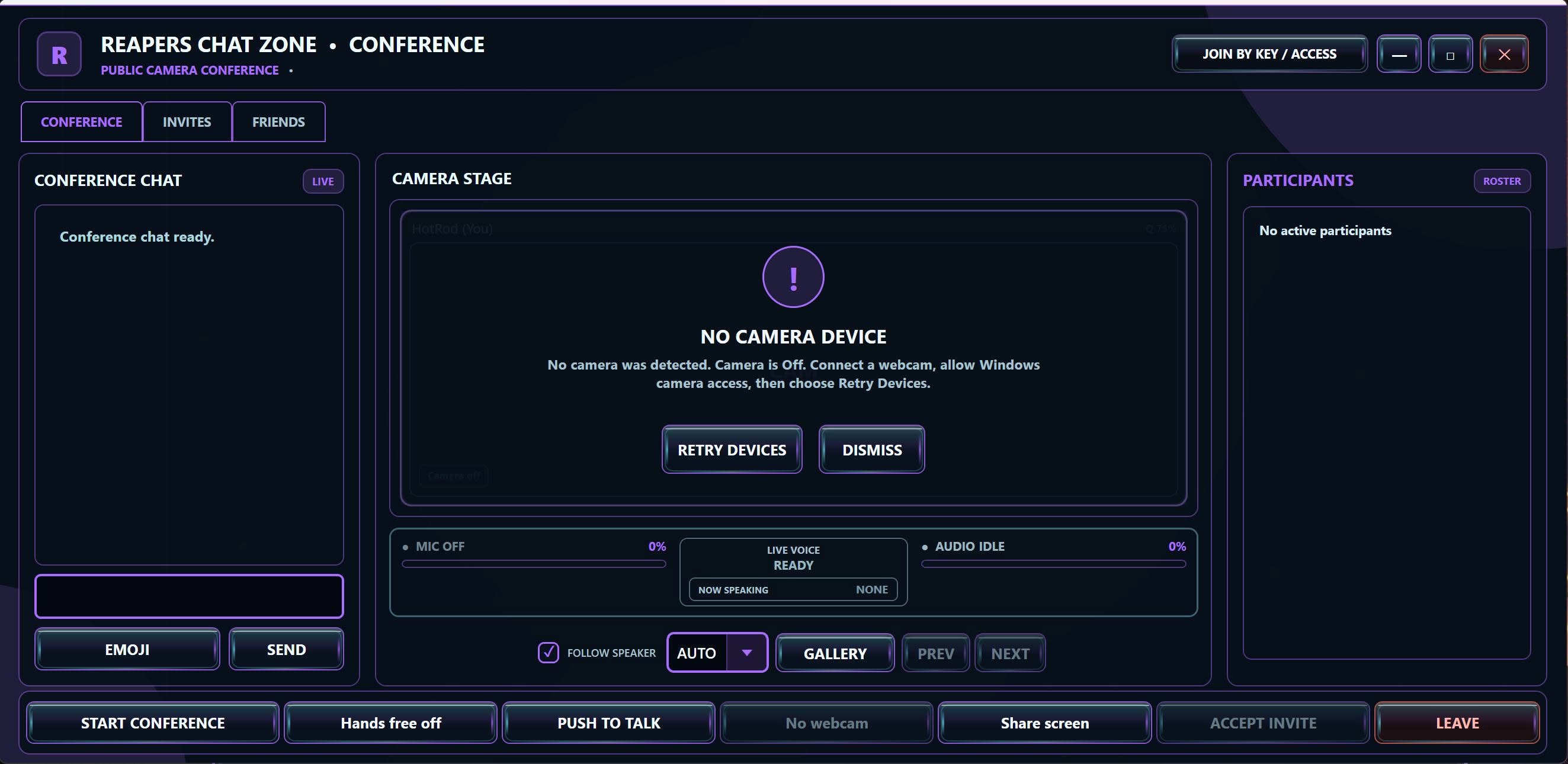 Reapers Chat Zone client screenshot 5