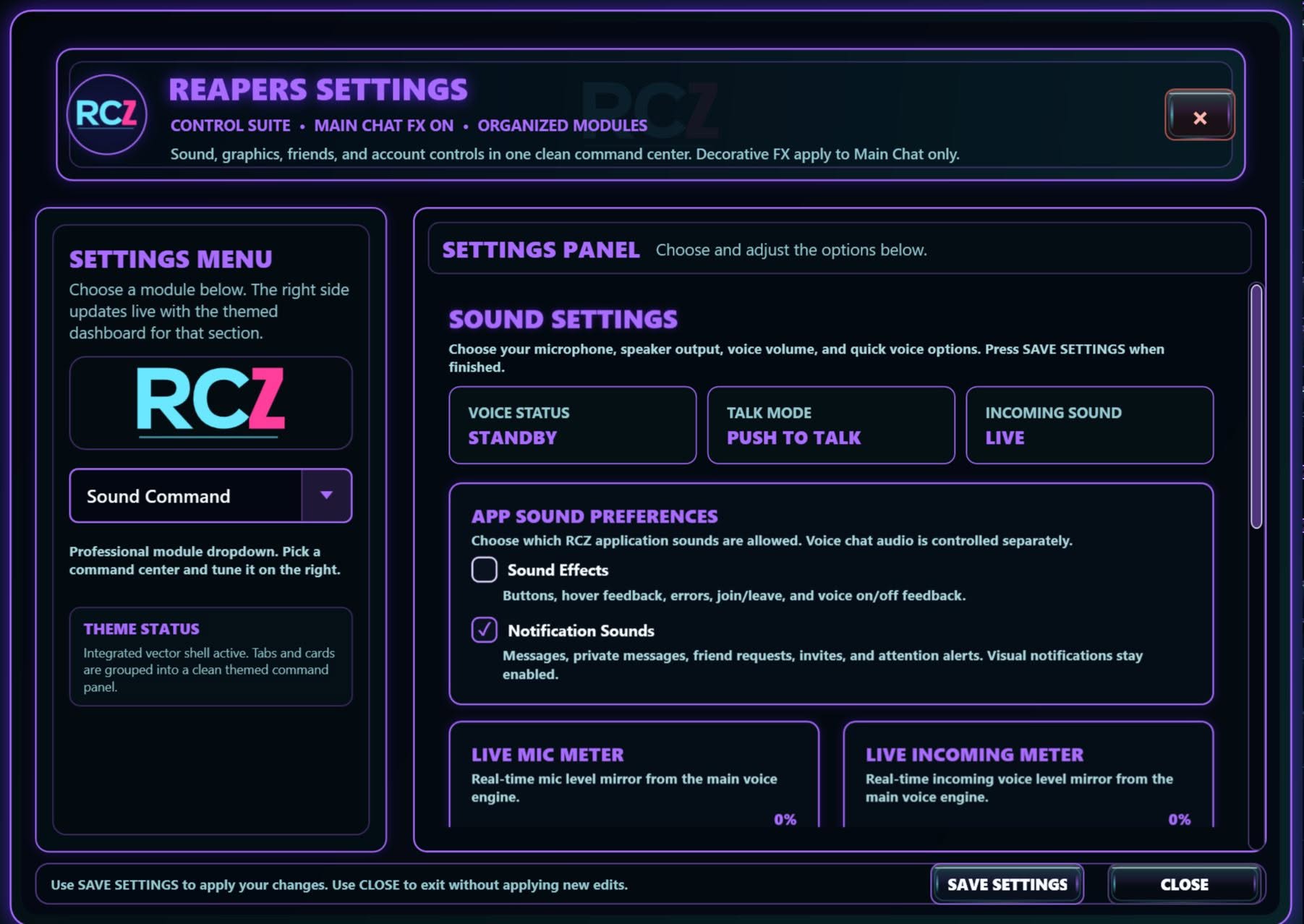 Reapers Chat Zone client screenshot 9